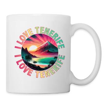 Vacances à Tenerife Soleil sur les îles Canaries Soleil de Tenerife - Mug blanc - blanc - Droite