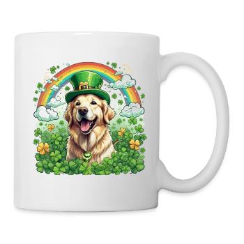 Green Hat and Clover I St. Patrick's Day Golden - Mug - white - Right