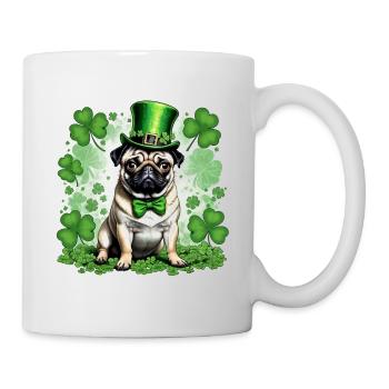 Carlin de la Saint-Patrick I Shamrock Carlin de la Saint-Paddy - Mug blanc - blanc - Droite