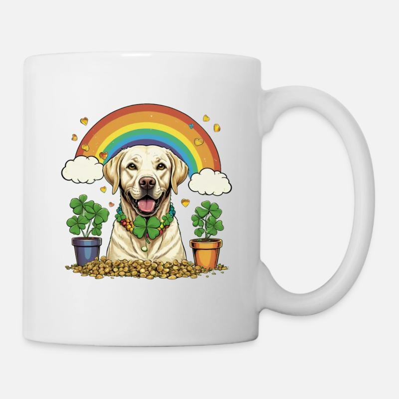 Clover St. Patrick's Day Labrador - Tasse - Weiß