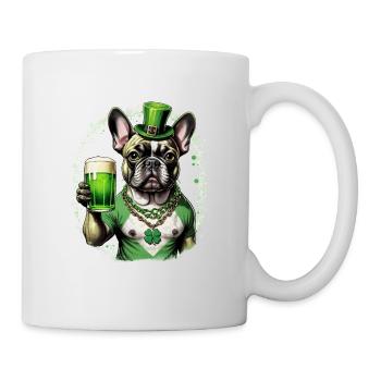 St. Patrick's Day French Bulldog I St. Paddy's - Mug - white - Right