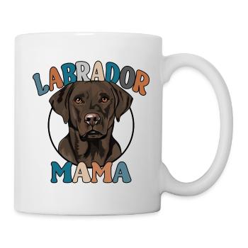 Chocolate Labrador Mama Hunde Hund Labbi Wilsigns - Tasse - Weiß - Rechts