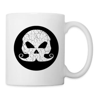 Skull Totenkopf Bones Schnurrbart - Tasse - Weiß - Rechts