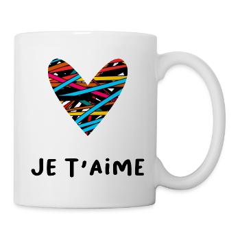 ICH HABE GERADE GEHEIRATET. Junggesellinnenabschied. VALENTINSTAG. PAAR - Tasse - Weiß - Rechts