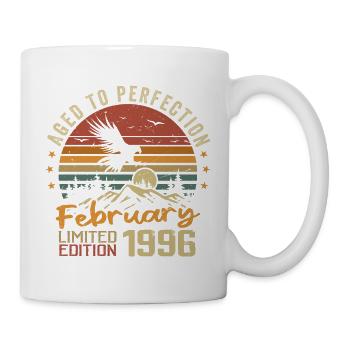 Born in February 1996 Birthday 1996 February - Mug - white - Right