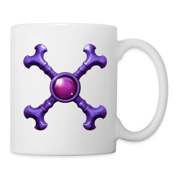 Skeleton Cross Dark Age - Mug - white - Right