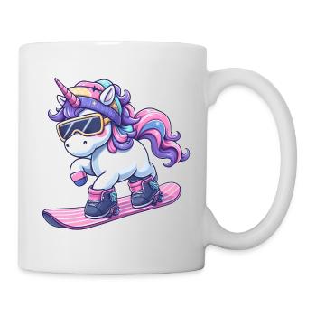 Unicorn Snowboard Winter Magic - Mug - white - Right