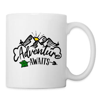 L’aventure vous attend - Mug blanc - blanc - Droite