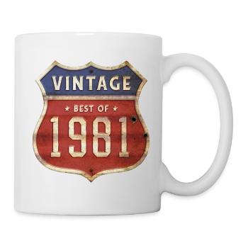 43 Years Old Vintage 1981 Limited Edition 43rd - Mug - white - Right