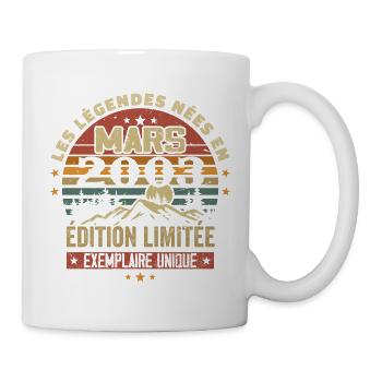 Vintage 2003 Mars Cadeau Anniversaire Rétro 2003 - Mug blanc - blanc - Droite