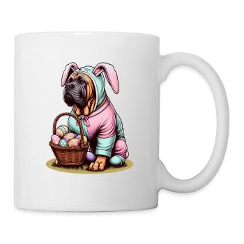 Presa Canario als Osterhase - Tasse - Weiß - Rechts
