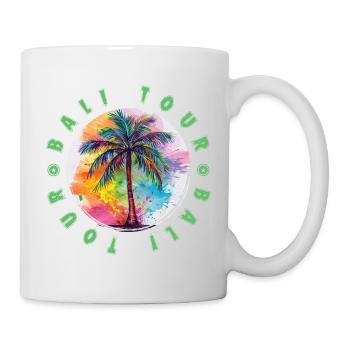 Bali Tour Holiday Plame Colorful - Mug - white - Right