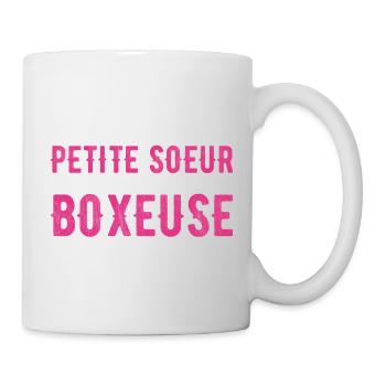 Petite Soeur et Une Boxeuse - Mug blanc - blanc - Droite