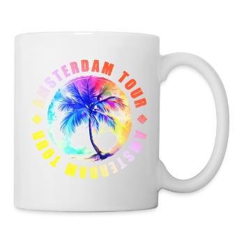 Visite d’Amsterdam colorée - Mug blanc - blanc - Droite