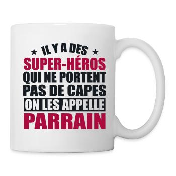 There are superheroes who don't wear capes - Mug - white - Right