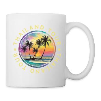 Thaïlande Tour Voyage Vacances Colorées - Mug blanc - blanc - Droite