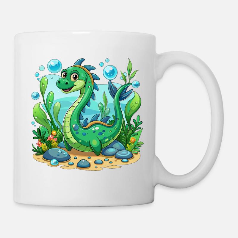Die kleine Nessie - Tasse - Weiß