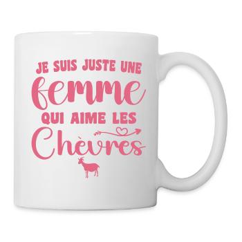 I'm just a woman who loves goats - Mug - white - Right