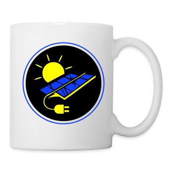 Symbole du système photovoltaïque énergie solaire - Mug blanc - blanc - Droite
