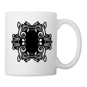 Music notes symbol music - Mug - white - Right