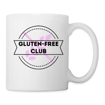 gluten free club black pink - Tasse - Weiß - Rechts