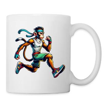 Monkey Fitness-Enthusiast Running & Jogging - Mug - white - Right