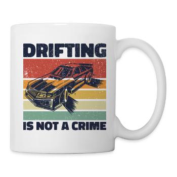 La dérive n’est pas un crime - cadeau d’amoureux de la voiture - Mug blanc - blanc - Droite