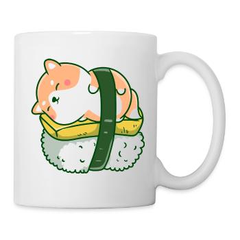 Shiba Inu Hund Sushi Japan Akita I Geschenk - Tasse - Weiß - Rechts