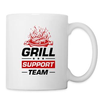 Grill Support Team Grillen Spruch - Tasse - Weiß - Rechts