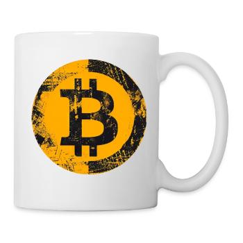 Bitcoin Grunge Digital Gold - Mug - white - Right