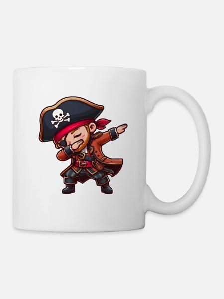 Pirate Dab Pirate Birthday - Mug - white