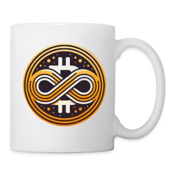 Bitcoin Symbol Unendlicher Wert 21 Millionen - Tasse - Weiß - Rechts