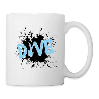 tauchen diving dive - Tasse - Weiß - Rechts