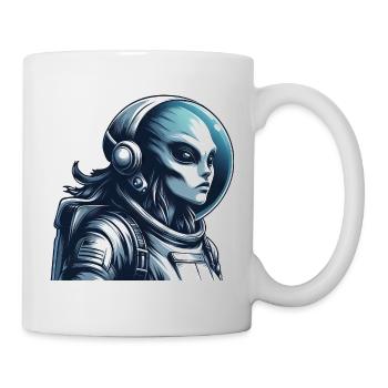 Alien Astronaut Weltraum Erkundung - Tasse - Weiß - Rechts