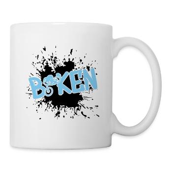 Fahrrad Biken Mtb BMX Bike - Tasse - Weiß - Rechts