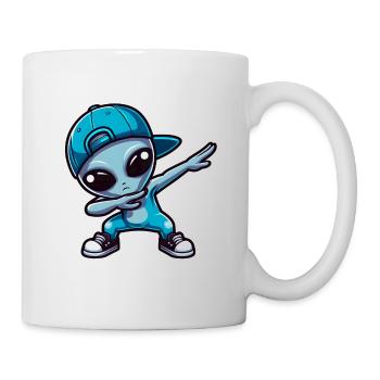 Alien Dab Anniversaire OVNI - Mug blanc - blanc - Droite