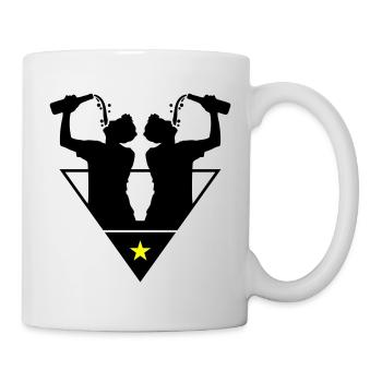 Bouteille de l’équipe Drinker - Mug blanc - blanc - Droite