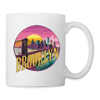 Brooklyn Brücke Bridge Manhattan Skyline New York - Tasse - Weiß - Rechts