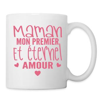 Ewige Liebe Mama Geschenk - Tasse - Weiß - Rechts