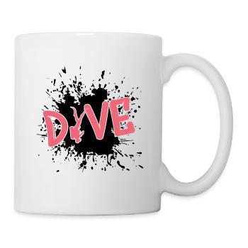 tauchen, diving, taucher, apnoe - Tasse - Weiß - Rechts