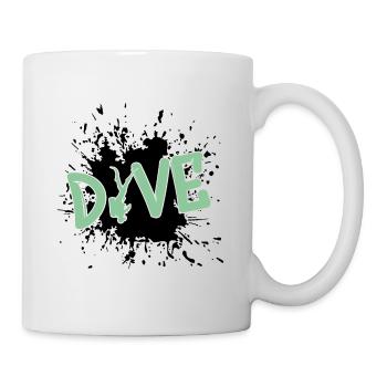 tauchen, diving, taucher, apnoe - Tasse - Weiß - Rechts