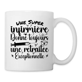 Humor Pensionierte Krankenschwester Ruhestand Geschenk - Tasse - Weiß - Rechts