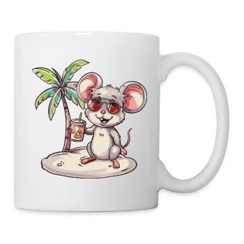 Mouse Summer Beach Vacation - Mug - white - Right