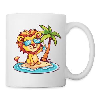 Leo Summer Beach Vacation - Mug - white - Right