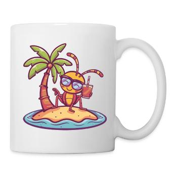 Ameise Sommer Urlaub - Tasse - Weiß - Rechts
