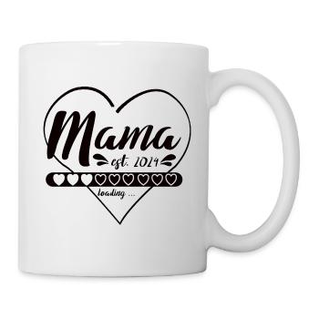 Mom to be - Mama est. 2024. Werdende Mutter - Tasse - Weiß - Rechts