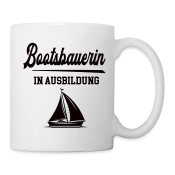 Bootsbauerin in Ausbildung Bootsbauerausbildung - Tasse - Weiß - Rechts