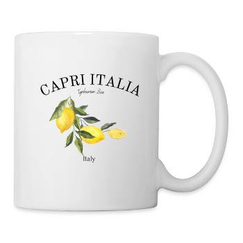 Capri - Italien - Neapel - Zitronen - Inselreise - Tasse - Weiß - Rechts
