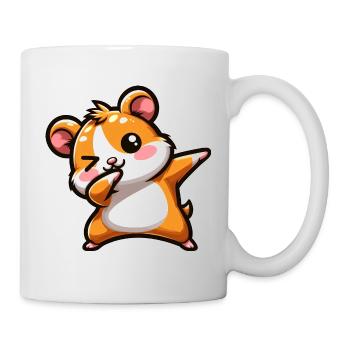 Hamster Dab Meerschweinchen Cool Dabbing - Tasse - Weiß - Rechts