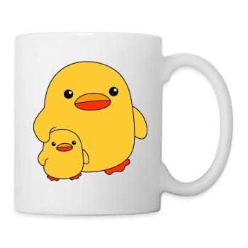 Baby Duck Child Sister Brother Ducks Siblings - Mug - white - Right